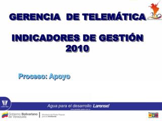 GERENCIA DE TELEMÁTICA INDICADORES DE GESTIÓN 2010