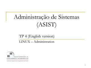 Administração de Sistemas (ASIST)