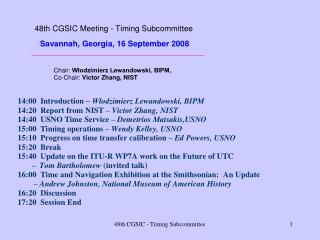 Outline of presentation  International time comparisons  Uncertainties