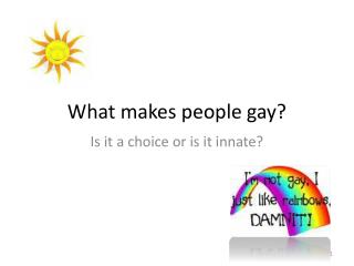 What makes people gay?