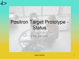 Positron Target Prototype - Status