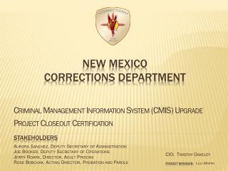 New Mexico Corrections Department