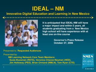 IDEAL – NM Innovative Digital Education and Learning in New Mexico