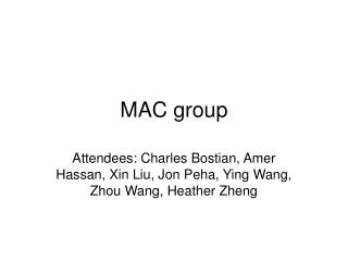 MAC group