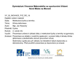 Gymnázium Vincence Makovského se sportovními třídami Nové Město na Moravě