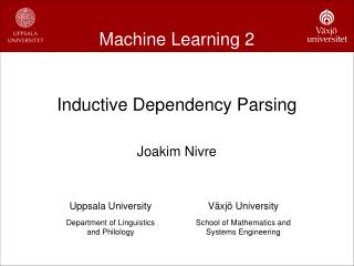 Machine Learning 2