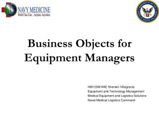 Business Objects for Equipment Managers