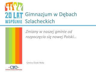 Gimnazjum w Dębach Szlacheckich