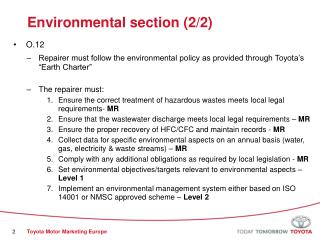 Environmental section (2/2)