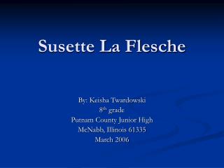 Susette La Flesche