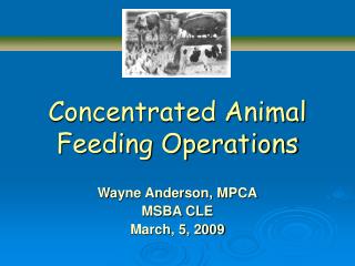 Concentrated Animal Feeding Operations