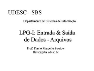 UDESC - SBS