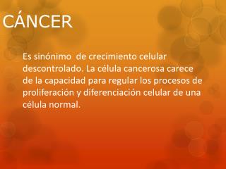 CÁNCER