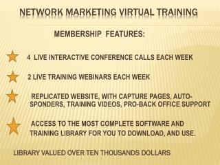 NETWORK MARKETING VIRTUAL TRAINING