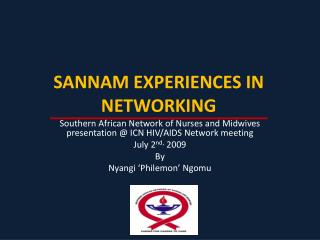 SANNAM EXPERIENCES IN NETWORKING