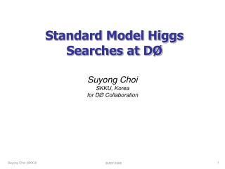 Standard Model Higgs Searches at D Ø