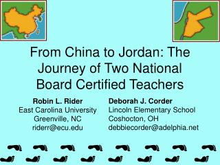 From China to Jordan: The Journey of Two National Board Certified Teachers