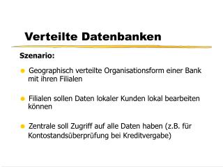 Verteilte Datenbanken