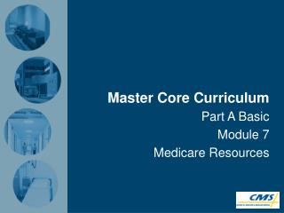 Master Core Curriculum