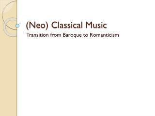 (Neo) Classical Music