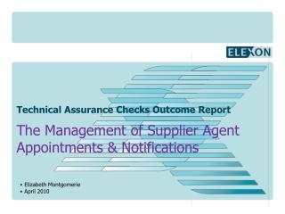 Technical Assurance Checks Outcome Report