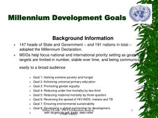 Millennium Development Goals