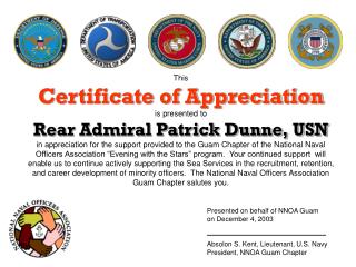 Presented on behalf of NNOA Guam	 on December 4, 2003			 _______________________________