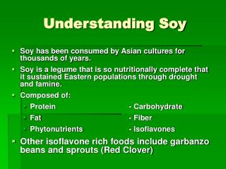 Understanding Soy