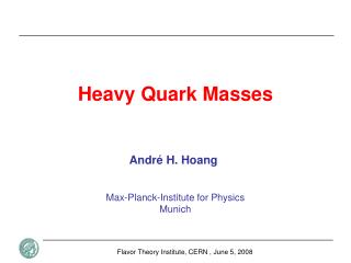 Heavy Quark Masses