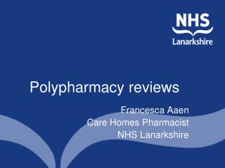 Polypharmacy reviews