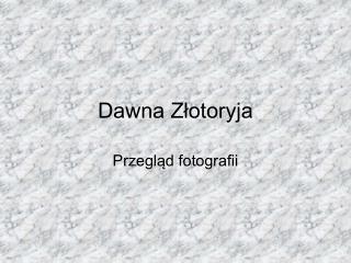 Dawna Złotoryja