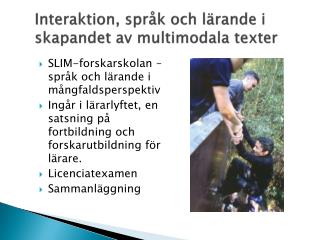 Interaktion, språk och lärande i skapandet av multimodala texter