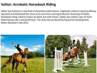 Valitar: Acrobatic Horseback Riding