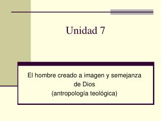 Unidad 7