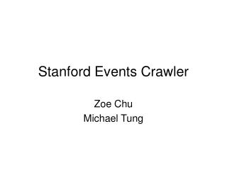 Stanford Events Crawler