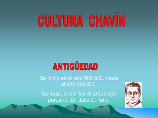 CULTURA CHAVÍN