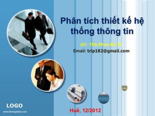 Phân tích thiết kế hệ thống thông tin