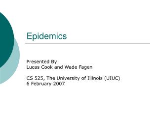 Epidemics