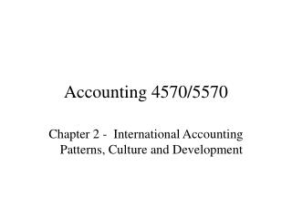 Accounting 4570/5570