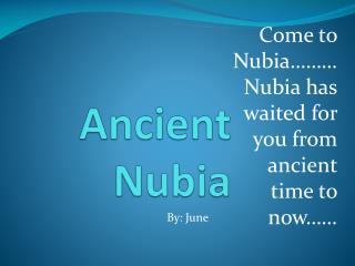 Ancient Nubia