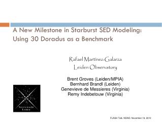 A New Milestone in Starburst SED Modeling: Using 30 Doradus as a Benchmark