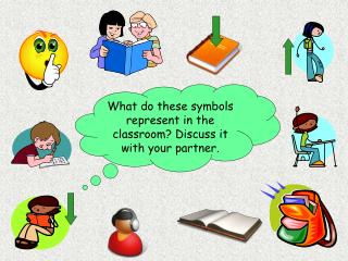 What do these symbols represent in the classroom? Discuss it with your partner.