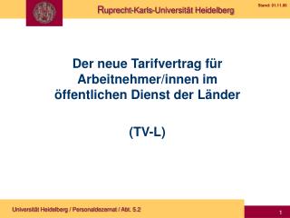 Der neue Tarifvertrag für Arbeitnehmer/innen im öffentlichen Dienst der Länder (TV-L)