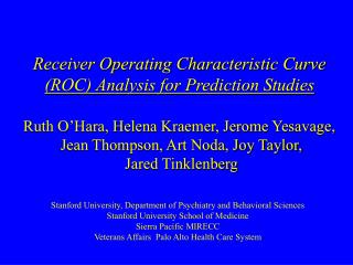 Stanford University, Department of Psychiatry and Behavioral Sciences