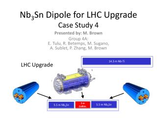 Nb 3 Sn Dipole for LHC Upgrade Case Study 4