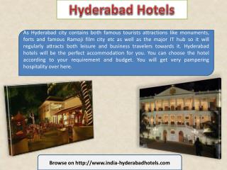Hotels in Hyderabad
