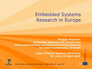 Embedded Systems Research in Europe