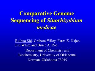 Comparative Genome Sequencing of Sinorhizobium medicae