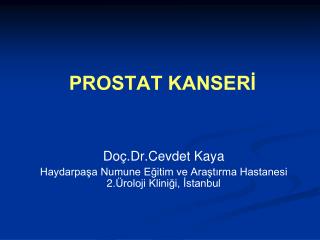 PROSTAT KANSERİ