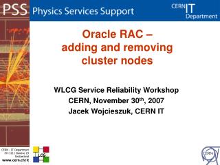 Oracle RAC – adding and removing cluster nodes